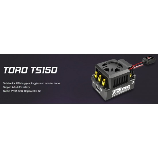 SKYRC Toro TS150A ESC for 1/8th Racing Buggies, Truggies and Monster Trucks