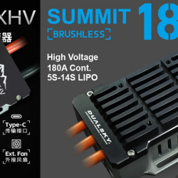 Dualsky SUMMIT 180XHV ESC | High‑Voltage Brushless Speed Controller
