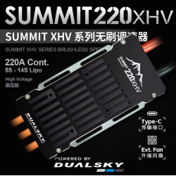 Dualsky SUMMIT 220XHV ESC | High‑Voltage Brushless Speed Controller