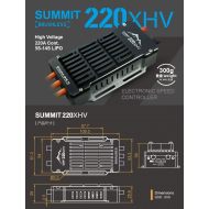 Dualsky SUMMIT 220XHV ESC | High‑Voltage Brushless Speed Controller