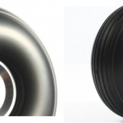 RC Airplane PU wheel with CNC Alu Hub 2.25" (pair)