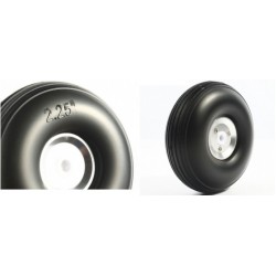 RC Airplane PU wheel with CNC Alu Hub 2.25" (pair)