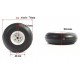 RC plane PU Wheel 3 inch / 76mm (pair)