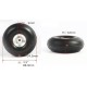 RC Airplane PU wheel with CNC Alu Hub 3.5" (pair)