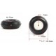 RC plane PU Wheel with Plastic Hub 3.5 inch (pair)