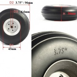 RC plane PU Wheel 3.75 inch / 96mm (pair)