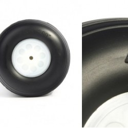 RC Plane PU Wheel with Plastic Hub 4.5 inch (pair)