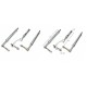 Front & Rear Alu Alloy Anti-Vibration Landing Gear for Class 60-120 RC Plane