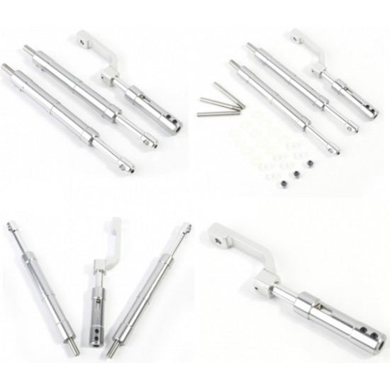 Front & Rear Alu Alloy Anti-Vibration Landing Gear for Class 60-120 RC Plane