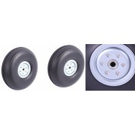 RC Airplane PU wheel with CNC Alu Hub 7"