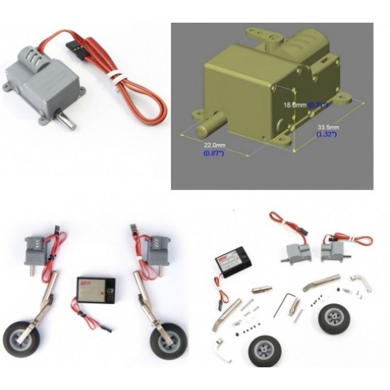 DSR-30T Electric Retract Landing Gear for RC Plane