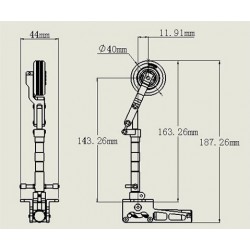 JP Hobby 10mm Scale Metal Oleo Struts with single nose strut