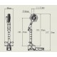 JP Hobby 10mm Scale Metal Oleo Struts with single nose strut