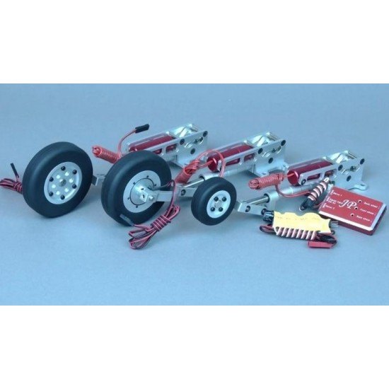 JP Hobby 10mm Scale Metal Oleo Struts Set with Retracts, Wheels, Brakes