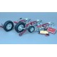 JP Hobby 10mm Scale Metal Oleo Struts Set with Retracts, Wheels, Brakes