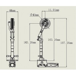 JP Hobby 10mm Scale Metal Oleo Struts Set with Retracts, Wheels, Brakes