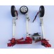 JP Hobby 12mm Scale Metal Oleo Struts Set with Retracts + Wheels + Brakes for Turbo Model