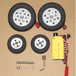 JP Hobby Electric Brake with 2 Main Wheels 40mm to 95mm + Front Wheels + Controller