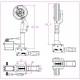 JP Hobby Alloy Electric Retracts Set of 3 Retracts with Module for 12-17KG Turbo Model