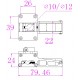 JP Hobby Alloy Electric Retracts Set of 3 Retracts with Module, 5mm,10mm, 12mm