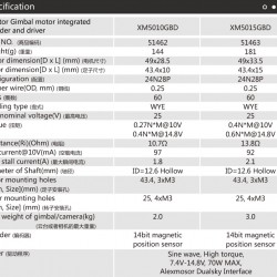 Dualsky XM5010GBD Brushless Servo Motor 12-bitencoder AS5600