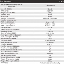Dualsky XM5010HD-9 3rd Generation Motor for Multicopter (2 Motors)