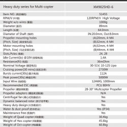 Dualsky XM9025HD-6 V3 HV and Heavy Duty Motor for Multicopter