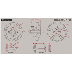 Dualsky XM7015MR-5 Motor for Multicopter