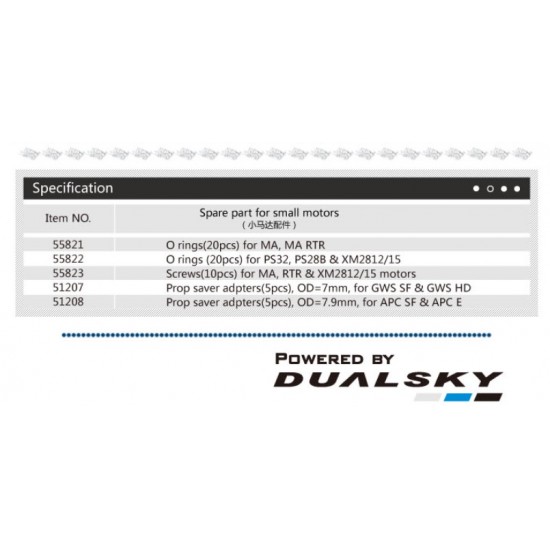Dualsky XM2215MA-17 Micro Series Brushless Outrunners Motor x2
