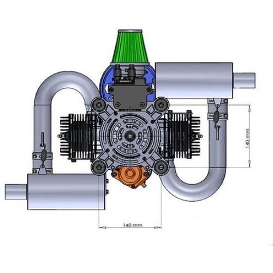 DLE-200 Premium or Standard Engine