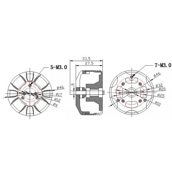 Team Hunter Squid 4008M Motor x2