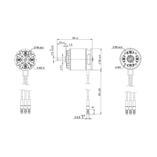 2x Tomcat G15 Brushless Motor for RC Plane