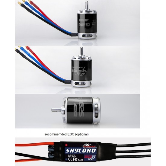 2x Tomcat G25 3527-KV1140 Brushless Motor 25 glow