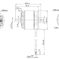 Tomcat G46 Motor for RC Plane x2