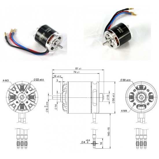 2x Tomcat G60 KV420 and G60-50E 3D KV400 Motor RC Plane