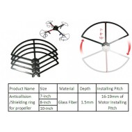 8 inches DIY Glass Fiber Propeller Anti-collision 