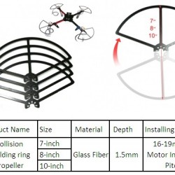 7 inches DIY Glass Fiber Propeller Anti-collision 