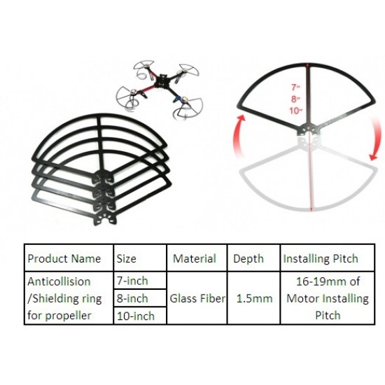 10in DIY Glass Fiber Propeller Anti-collision 