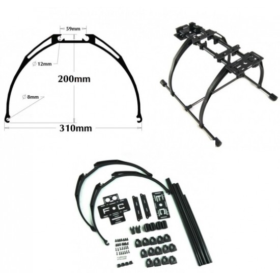 Landing Gear for FPV Aerial Photography for Multicopter