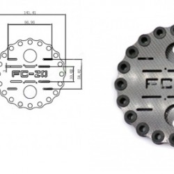 3k Carbon Fibre Shock Absorbing Plate A20