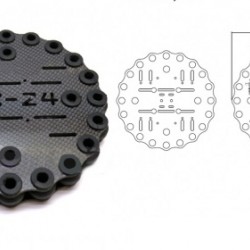 3K Carbon Fiber Shock Absorbing Plate A24