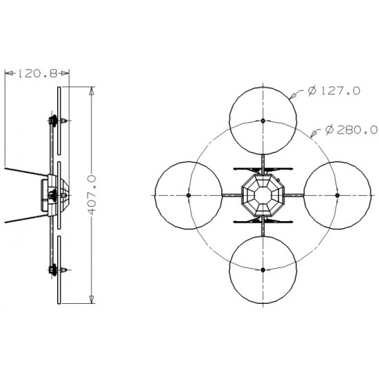 LOTUSRC T80 4ch Quadcopter RTF