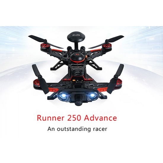 Walkera Runner 250R Advance Racing Quadcopter RTF with DEVO-F12E Radio, Goggle, Camera, OSD, GPS, Backpack