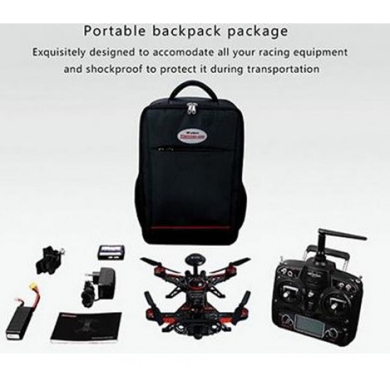 Walkera Runner 250R Advance Racing Quadcopter RTF with DEVO-F12E Radio, Goggle, Camera, OSD, GPS, Backpack