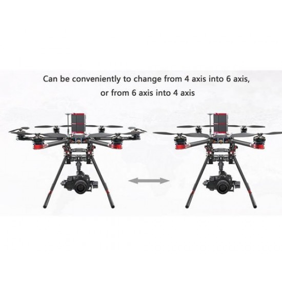 Walkera QR X900 FPV Hexacopter and Quadcopter RTF with DEVO-F12E, G-3S gimbal, Dropsafer, Battery, Charger