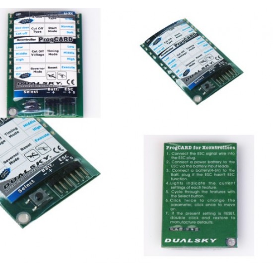 Dualsky ProgCard for V2 Xcontrollers