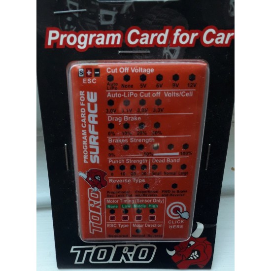 SKYRC Toro Program Card for Car