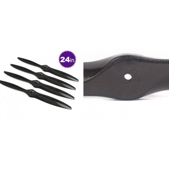 24*9 / 24*10 2 Blades Carbon Fibre Propeller for Gas Plane 