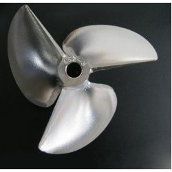 3 Blades 74mm CNC Alu. Alloy Positive Prop/Partially Submerged for RC Boat with Pitch 1.4mm Aperture 6.35mm