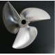 3 Blades 52mm Positive and Reverse Propeller for RC Boat w/ Pitch 1.4mm 
